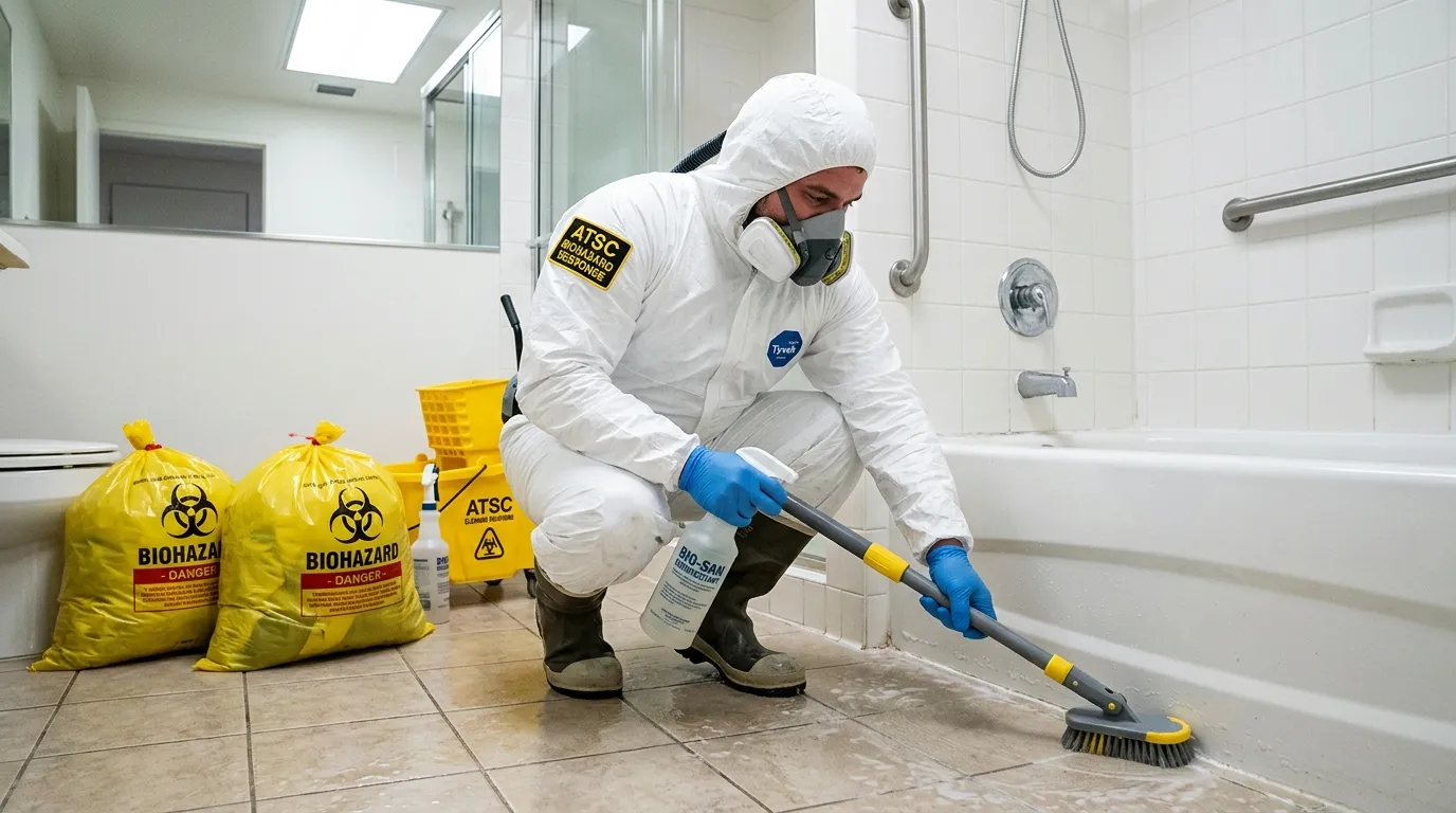 Decontamination equipment deployed for Blood Cleanup in Ocean Pointe